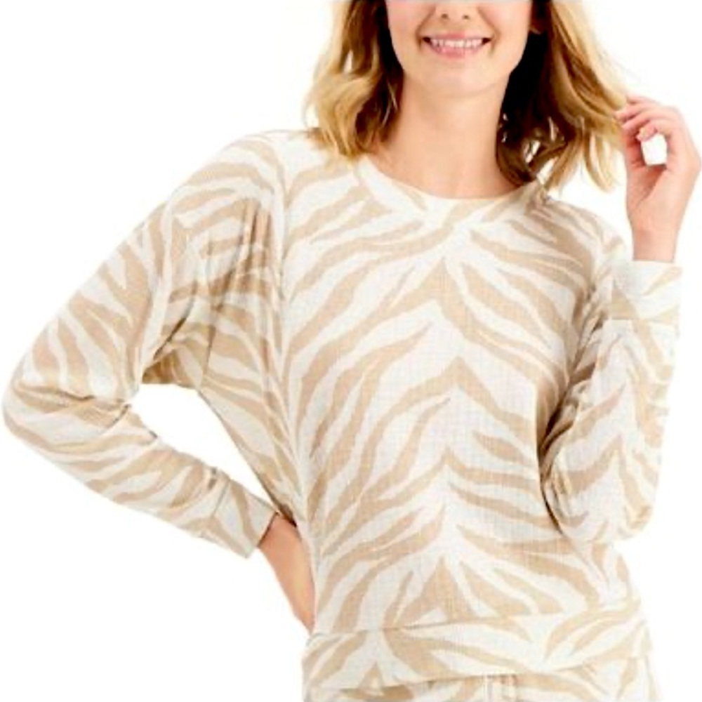 Jenni Intimates Tiger Print Sleep Shirt